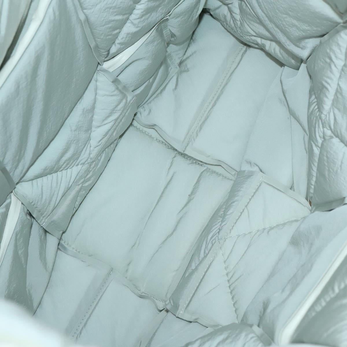 Bottega Veneta Squash Tote Padded Maxi Intrecciato Leather, WHITE, LEATHER, Tote bag