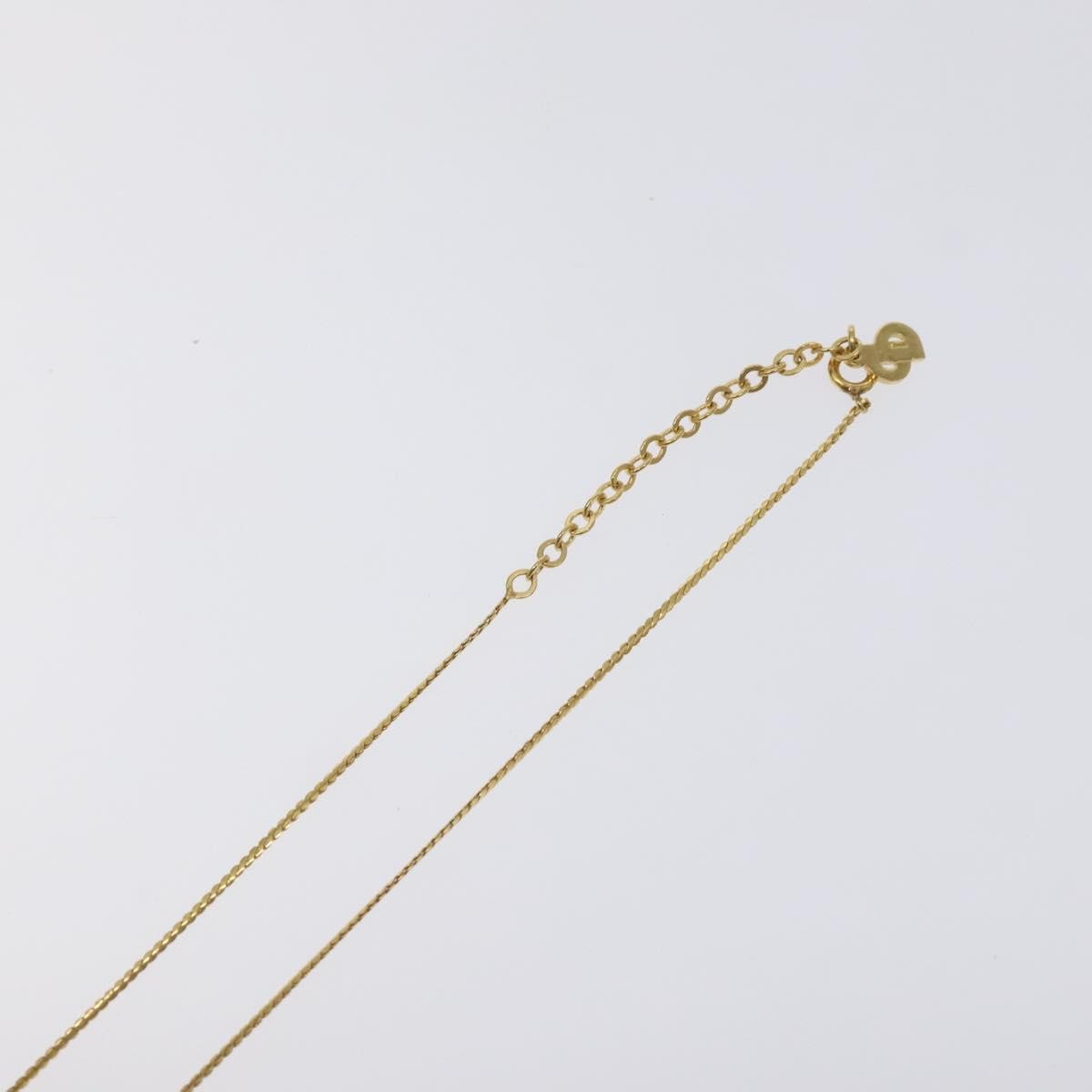 Christian Dior CD Pendant Necklace Metal, GOLD, METAL, Necklace