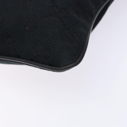 Gucci Web Strap Zip Messenger Bag GG Canvas, Black, Canvas, Shoulder Bag