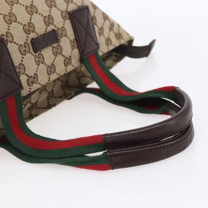 Gucci Web Zip Tote GG Canvas, BEIGE, CANVAS, Handbag
