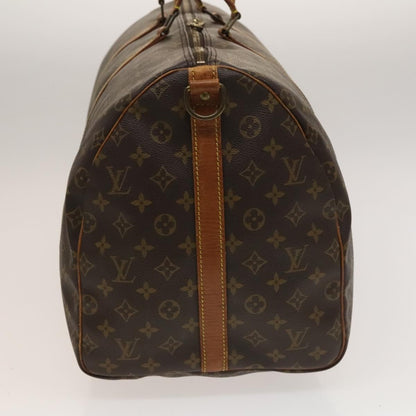 Louis Vuitton Keepall Bandouliere Bag Monogram Canvas, BROWN, CANVAS, Travel bag