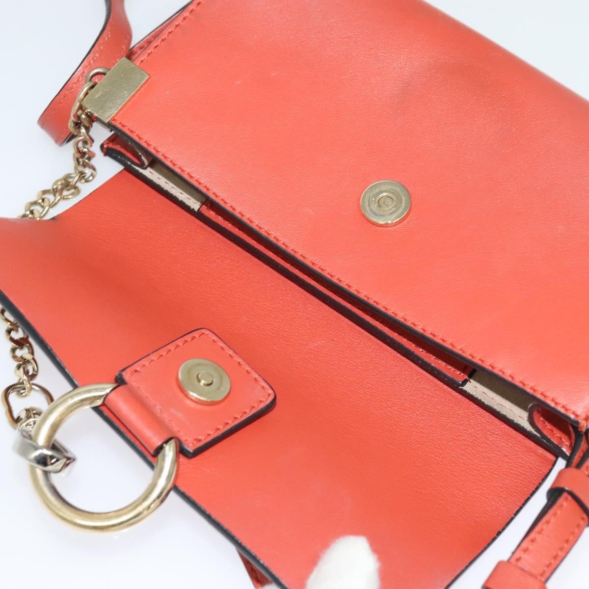 Chloe Faye Crossbody Leather and Suede, RED, SUEDE, Shoulder bag