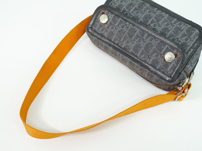 Christian Dior Flight Shoulder Bag Denim, NAVY, DENIM_JEANS, Shoulder bag