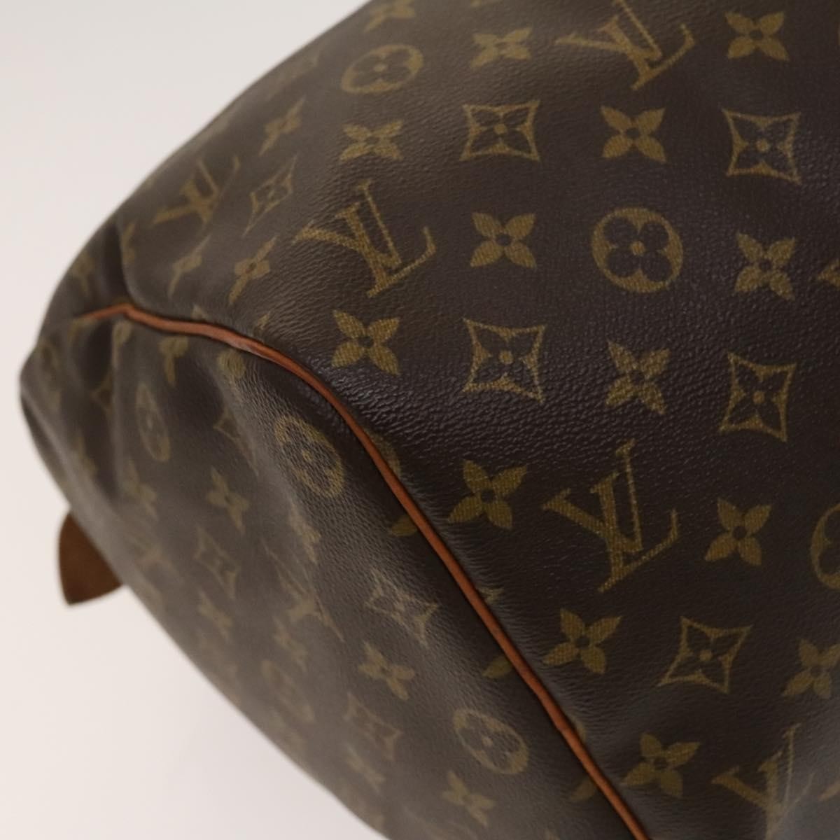 Louis Vuitton Keepall Bag Monogram Canvas, BROWN, CANVAS, Travel bag