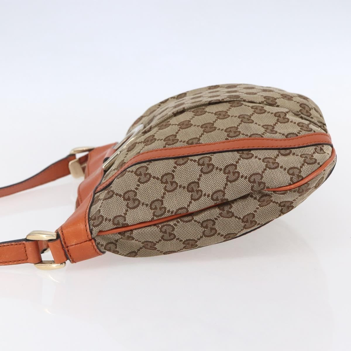 Gucci D Ring Messenger Bag GG Canvas, BEIGE, CANVAS, Shoulder bag