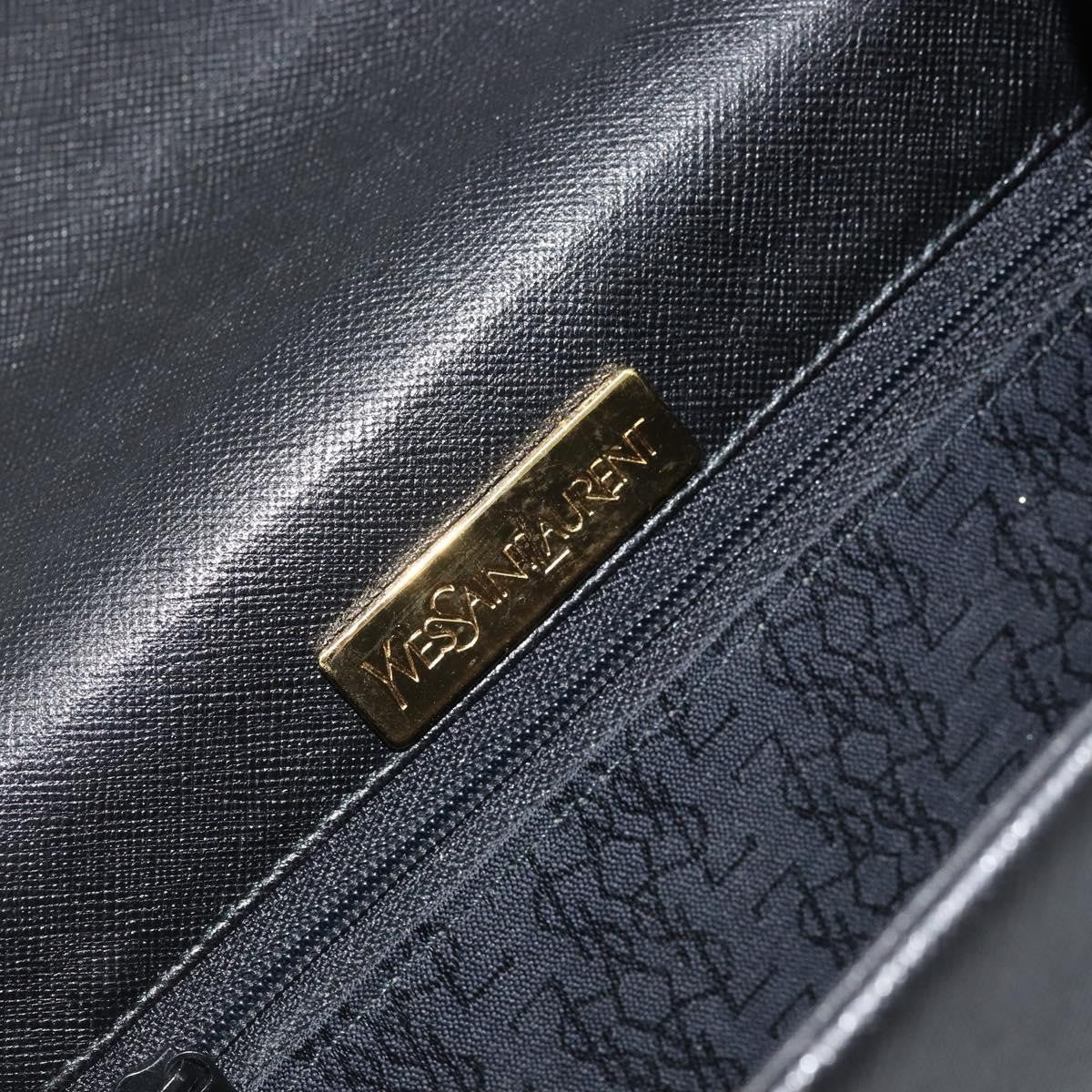 Saint Laurent Vintage Shoulder Bag Leather, Black, Leather, Shoulder Bag