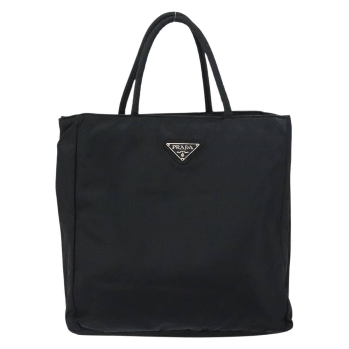 Prada Vintage Tote Nylon, BLACK, NYLON, Tote bag