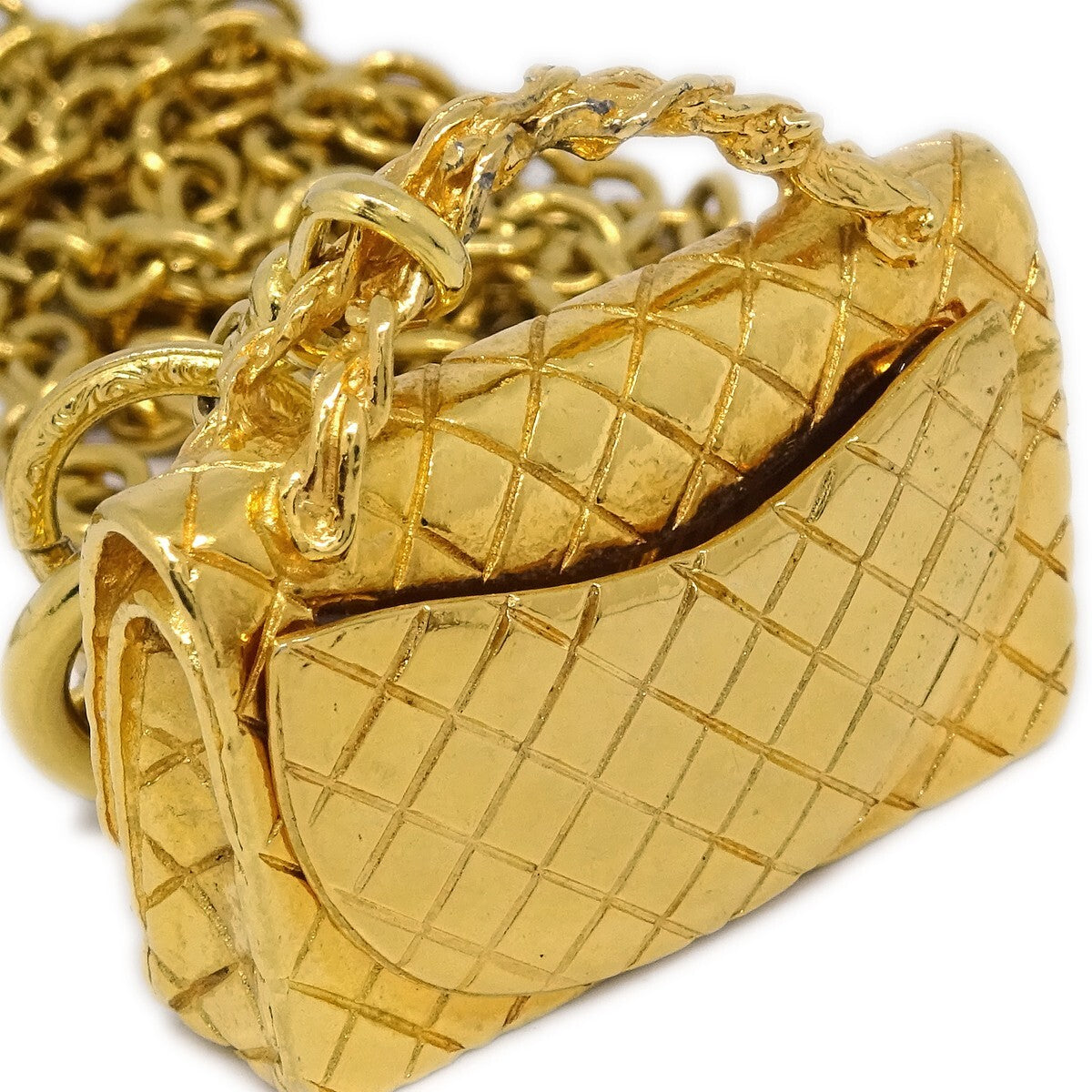 Chanel Timeless Pendant Necklace Metal, GOLD, GOLD_PLATED, Necklace