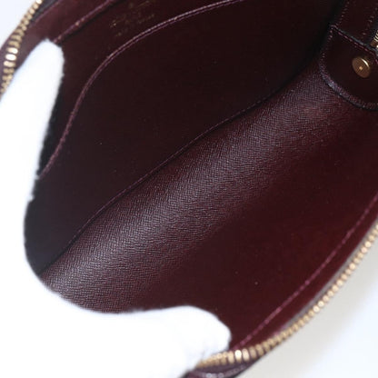 Louis Vuitton Pochette Baikal Clutch Taiga Leather, BROWN, LEATHER, Clutche & pouche