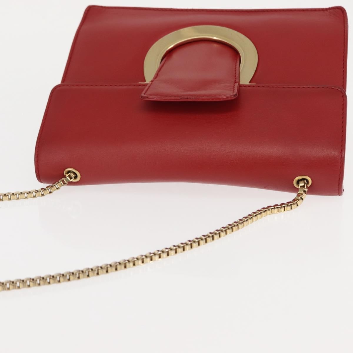 Salvatore Ferragamo Thalia Shoulder Bag Leather, RED, LEATHER, Shoulder bag