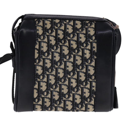 Christian Dior Trotter Oblique canvas et cuir, NAVY, CANVAS, Shoulder bag