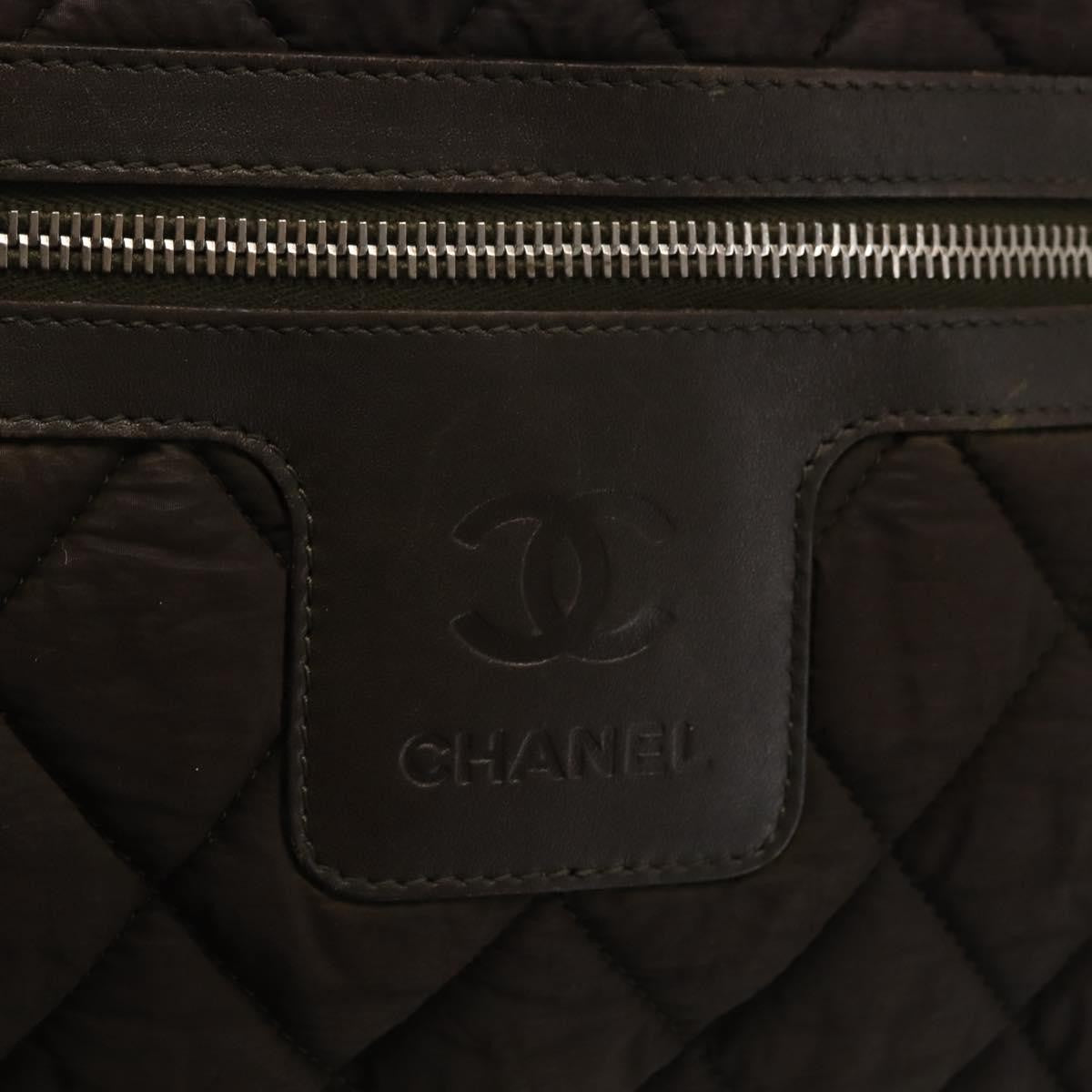 Chanel Coco Cocoon Zipped Tote Quilted Nylon, BROWN, NYLON, Tote bag