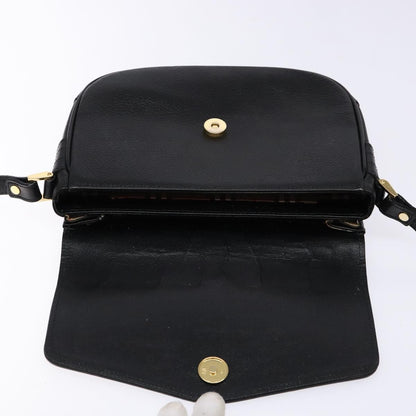 Burberry Flap Shoulder Bag Leather, BLACK, LEATHER, Shoulder bag