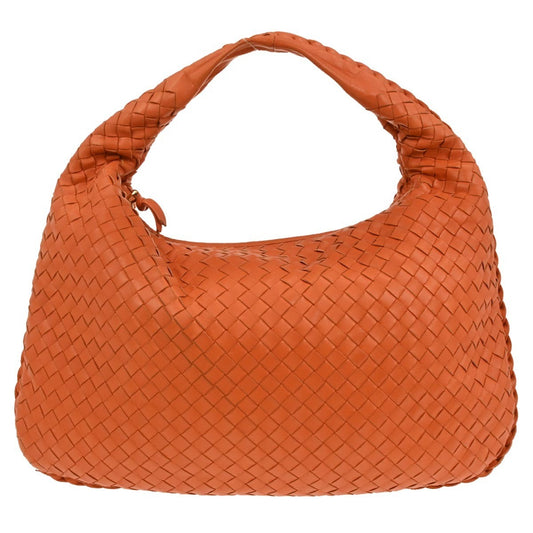 Bottega Veneta Hop Hobo Intrecciato Leather, ORANGE, LEATHER, Handbag
