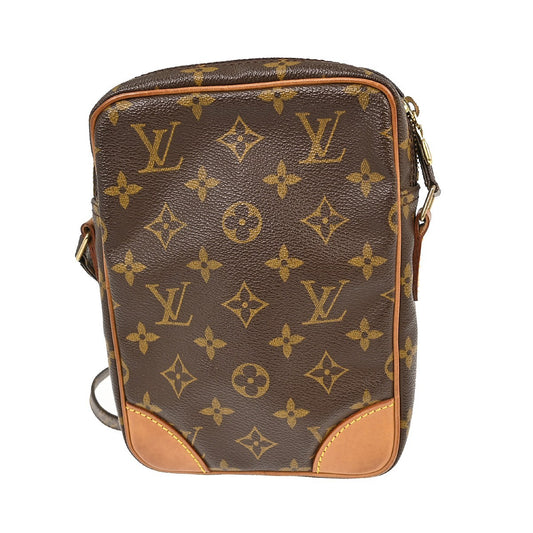 Louis Vuitton Danube Handbag Monogram Canvas, BROWN, CANVAS, Shoulder bag