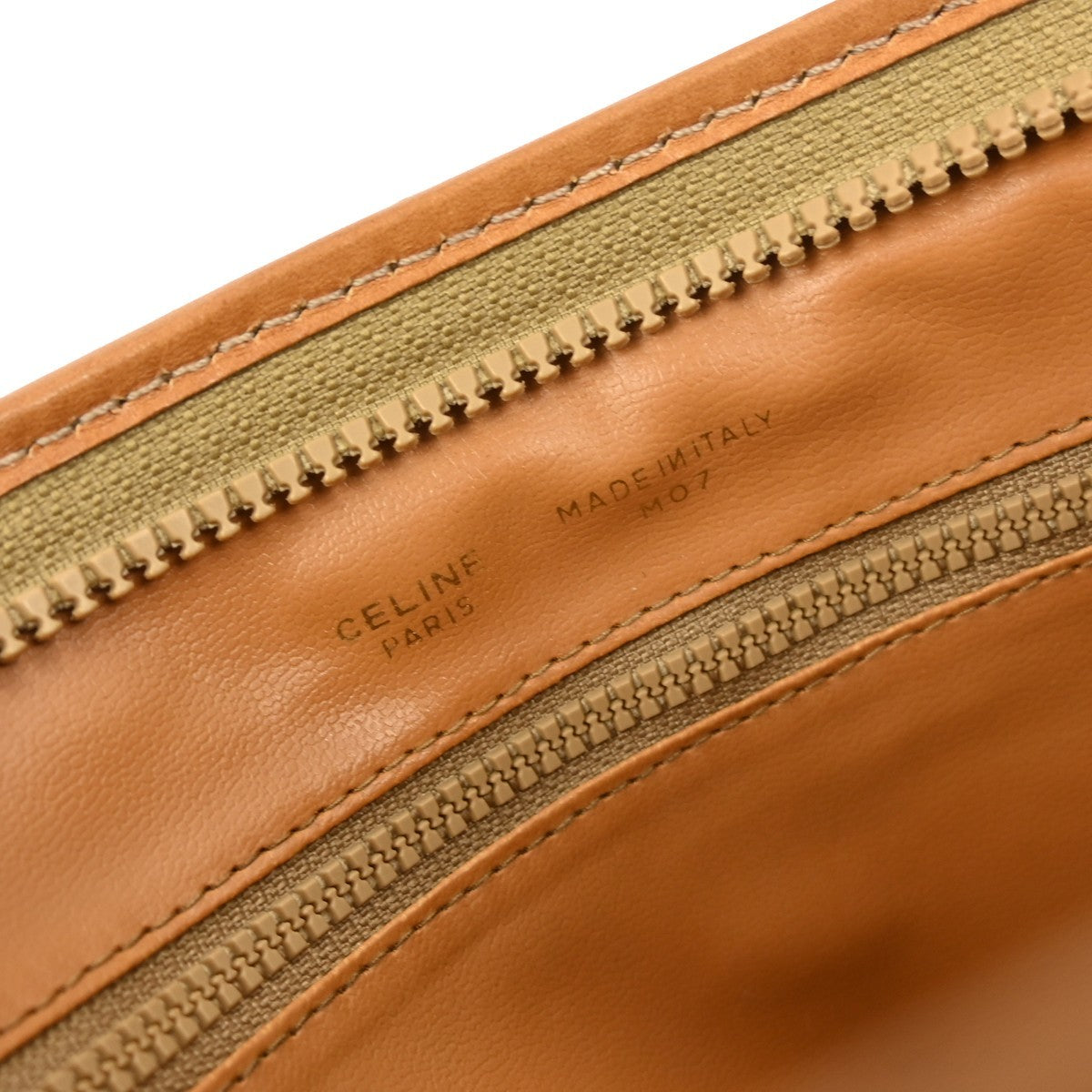 Celine Macadam Pochette Canvas and Leather, BEIGE, CANVAS, Clutche & pouche