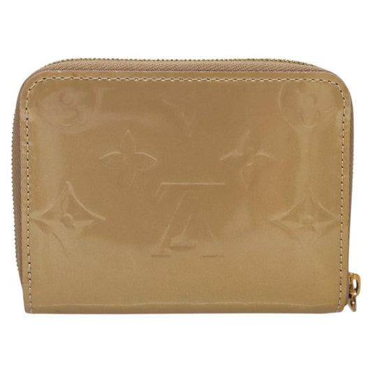 Louis Vuitton Porte-Monnaie Zippy Wallet Monogram Vernis, BEIGE, PATENT_LEATHER, Wallets