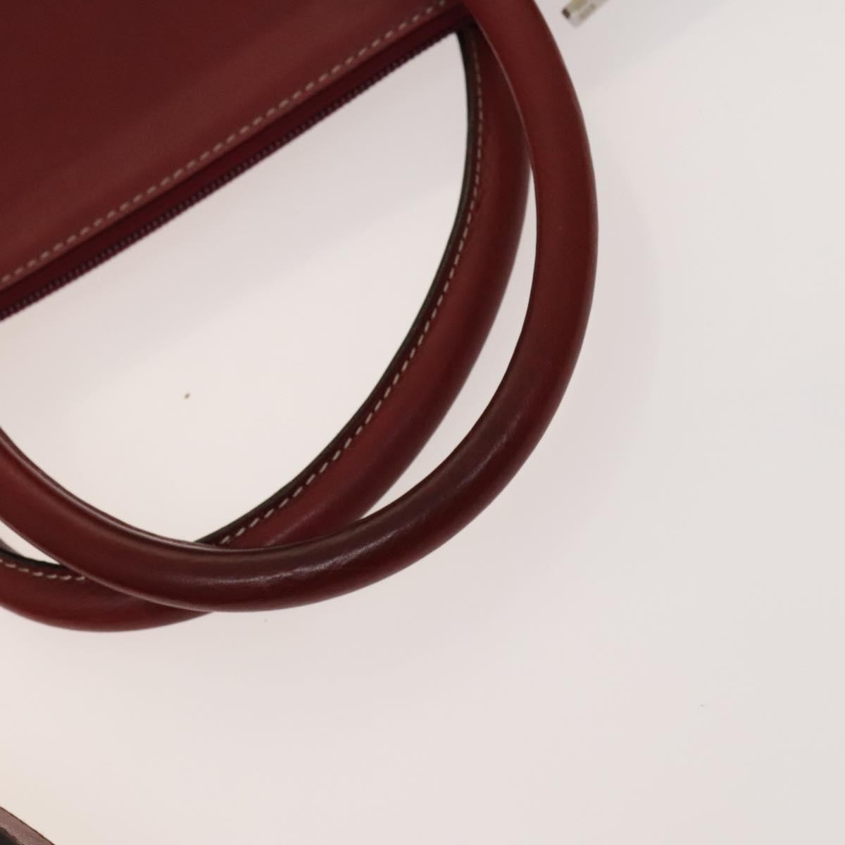 Loewe Vintage Anagram Tote Leather, Burgundy, Leather, Tote Bag