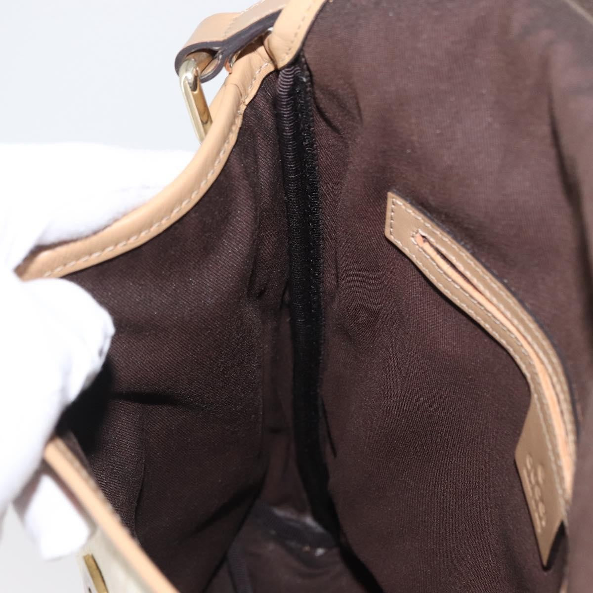 Gucci Flap Messenger GG Coated Canvas, Beige, Canvas, Shoulder Bag