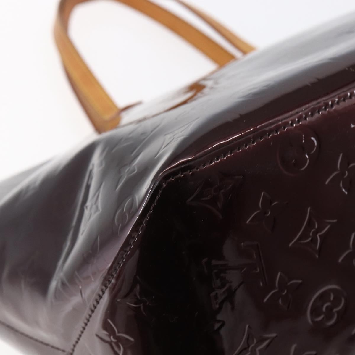 Louis Vuitton Bellevue Handbag Monogram Vernis, PURPLE, PATENT_LEATHER, Tote bag