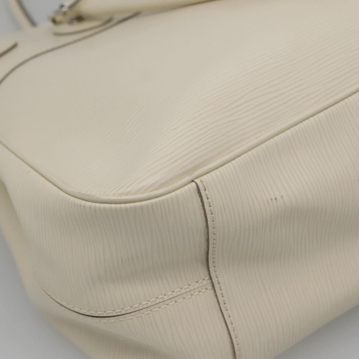 Louis Vuitton Passy Tote Epi Leather, WHITE, LEATHER, Tote bag