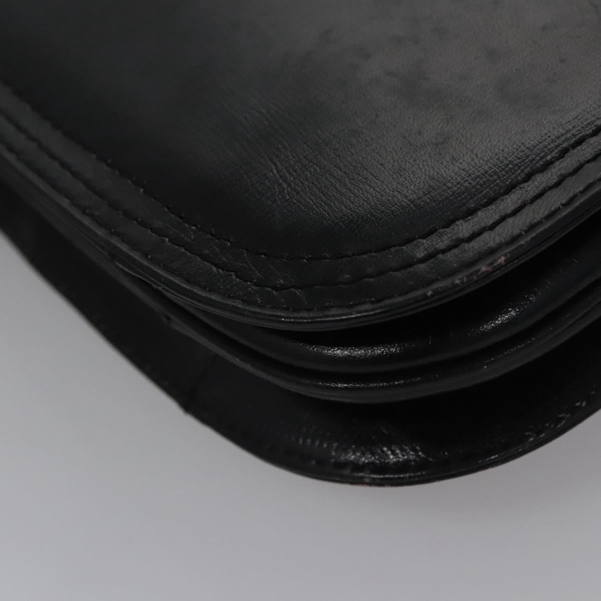Saint Laurent Vintage Shoulder Bag Leather, BLACK, LEATHER, Shoulder bag