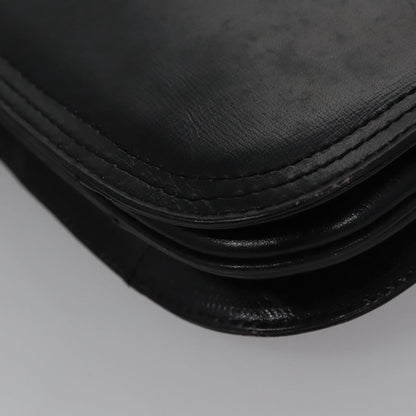 Saint Laurent Vintage Shoulder Bag Leather, BLACK, LEATHER, Shoulder bag