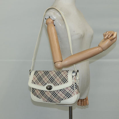 Burberry Shoulder Bag Nova Check Canvas, BEIGE, CANVAS, Shoulder bag