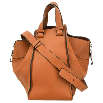 Loewe Hammock Bag Leather, Brown, Leather, Handbag