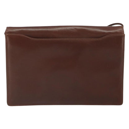 Valentino Garavani Vintage shoulder bag Leather, BROWN, LEATHER, Shoulder bag