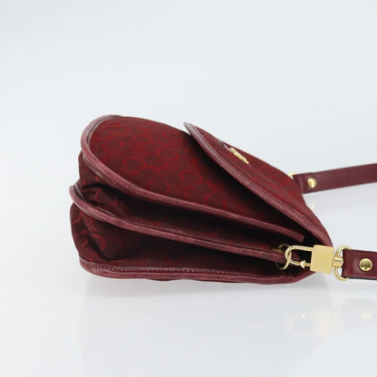 Celine C Sulky Shoulder bag Canvas, RED, CANVAS, Shoulder bag