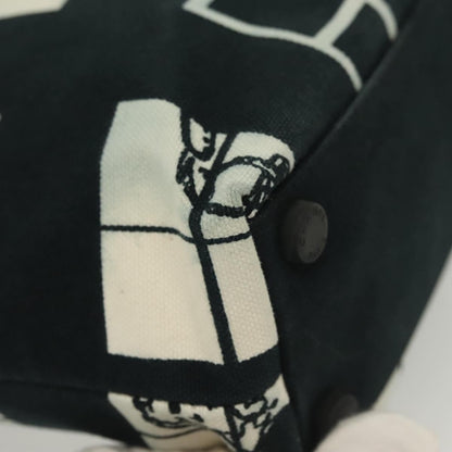 Chanel Coco Window Tote Printed Canvas, BLACK, CANVAS, Tote bag