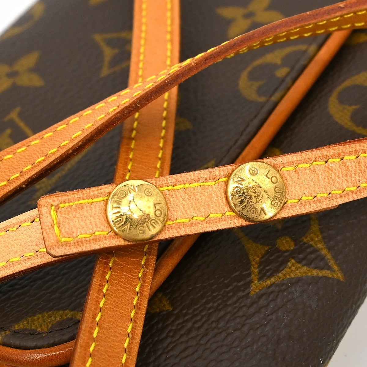 Louis Vuitton Twin Handbag Monogram Canvas, Brown, Canvas, Clutch