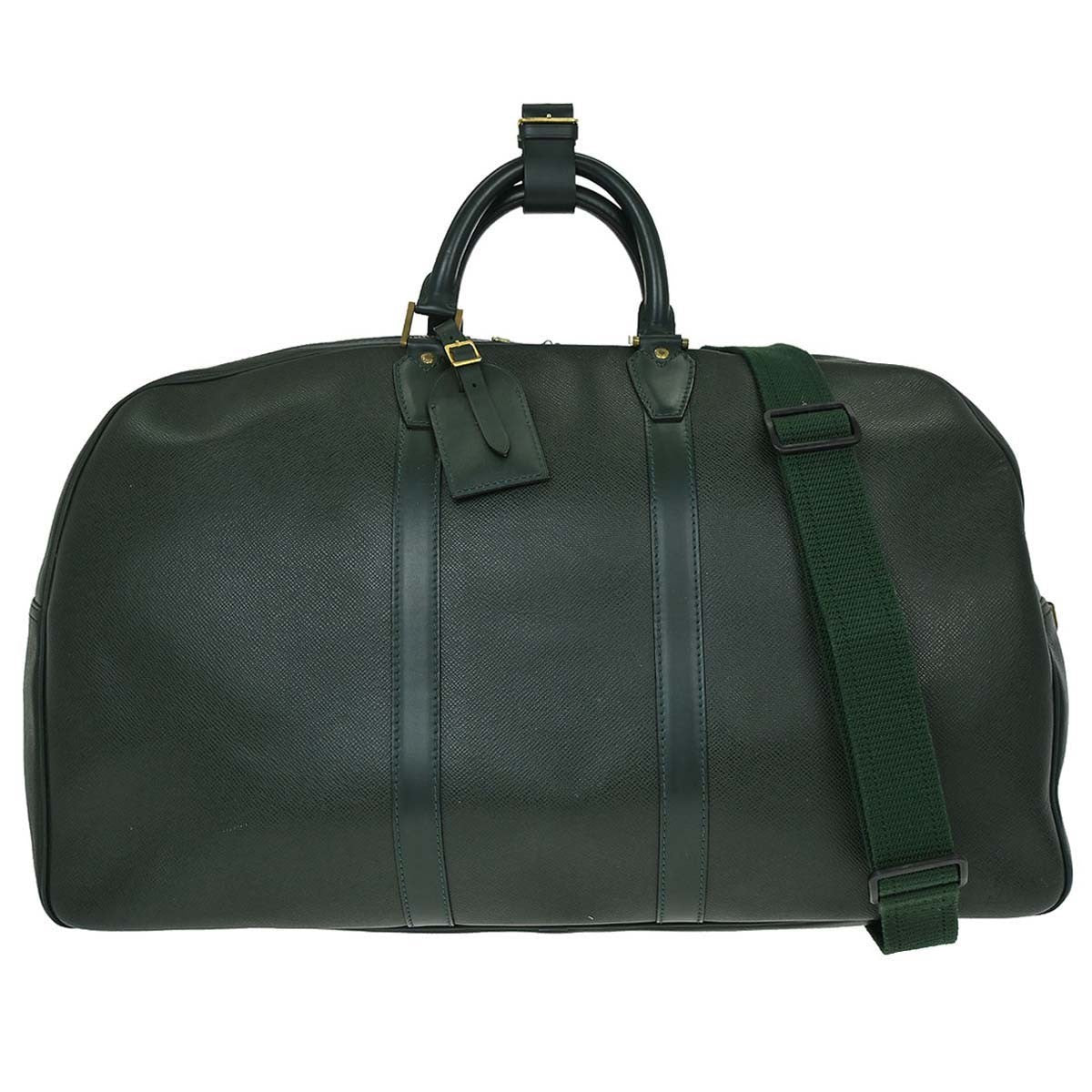 Louis Vuitton Kendall Handbag Taiga Leather, Green, Leather, Travel Bag