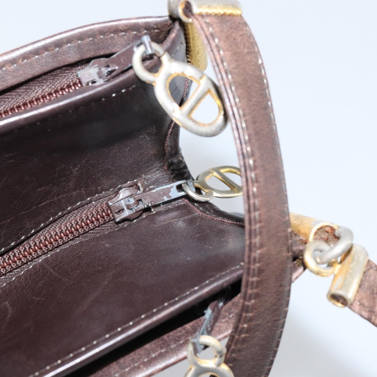 Christian Dior Vintage Trotter Shoulder Bag Canvas, BROWN, CANVAS, Shoulder bag