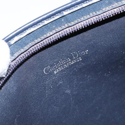 Christian Dior Vintage Trotter Shoulder Bag Canvas, NAVY, CANVAS, Shoulder bag