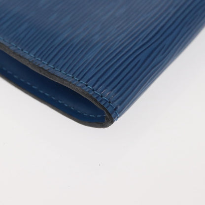 Louis Vuitton Pochette Accessoires Epi Leather, BLUE, LEATHER, Clutche & pouche