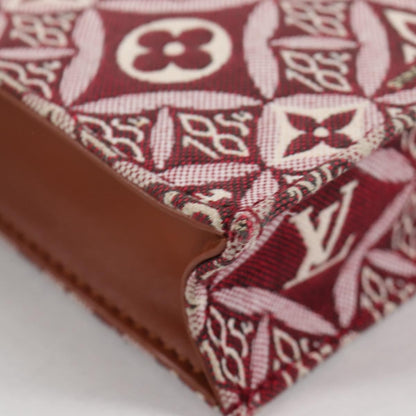 Louis Vuitton Petit Sac Plat Bag Limited Edition Since 1854 Monogram Jacquard, BROWN, CANVAS, Handbag