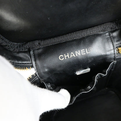Chanel Vintage Timeless Vanity Case Caviar, BLACK, CALFSKIN, Handbag