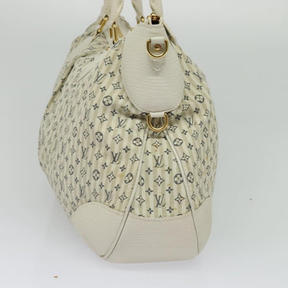 Louis Vuitton Marina Handbag Mini Lin Croisette, BEIGE, CANVAS, Handbag