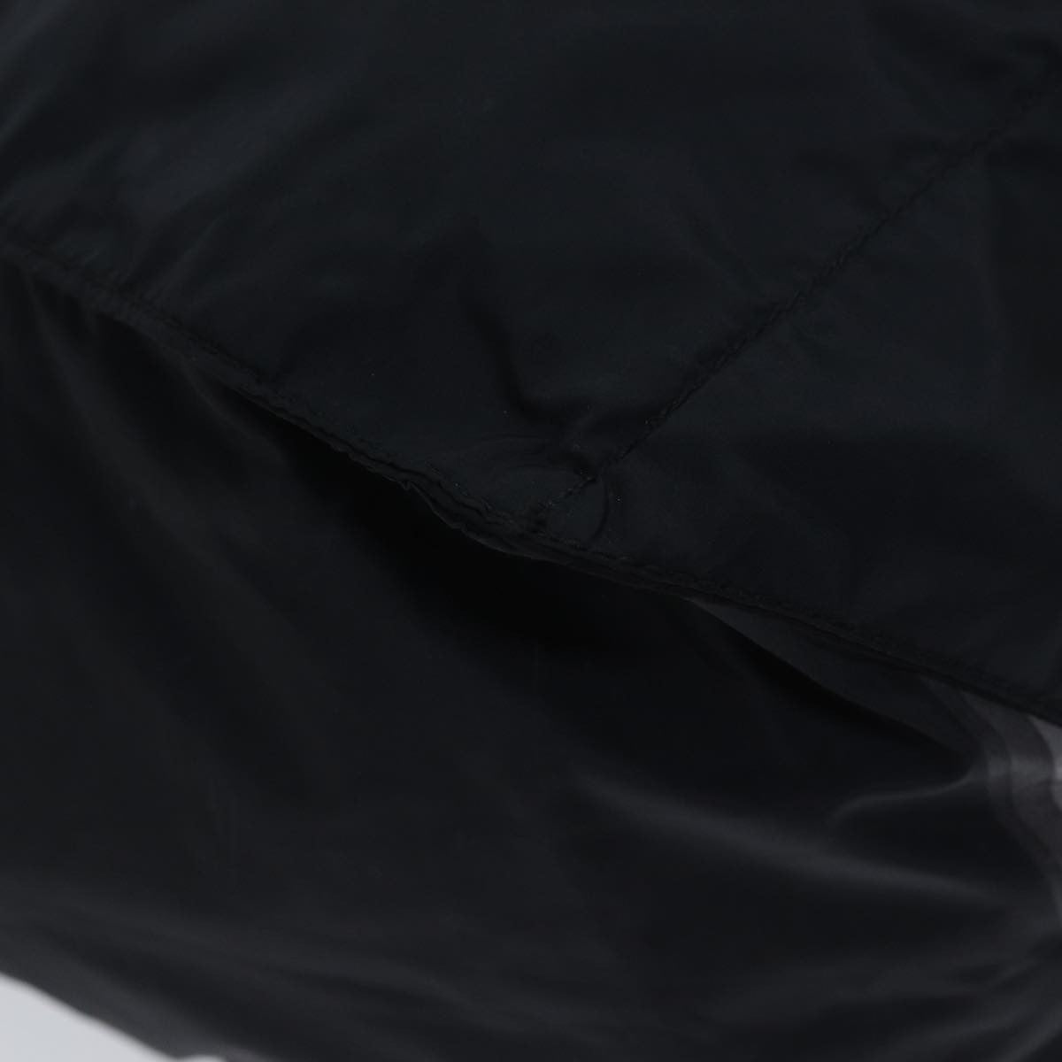 Prada Side Pocket Tote Nylon, BLACK, NYLON, Tote bag