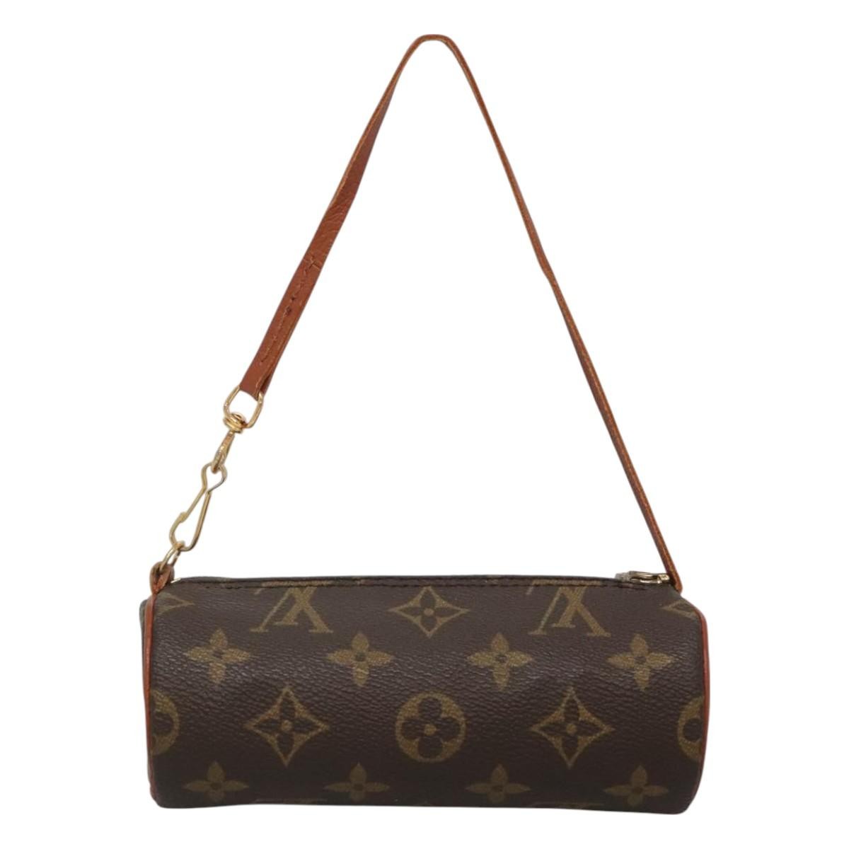 Louis Vuitton Papillon Pochette Monogram Canvas, BROWN, CANVAS, Clutche & pouche