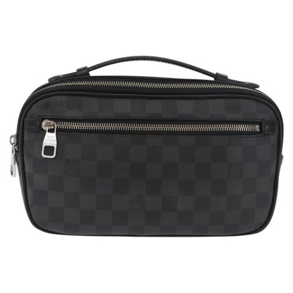 Louis Vuitton Ambler Waist Bag Damier Graphite, Gray, Canvas, Shoulder Bag