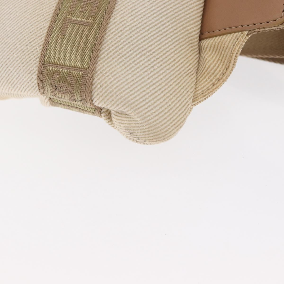 Chanel sports shoulder bag Coco mark, BEIGE, CANVAS, Shoulder bag