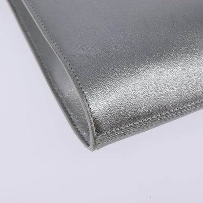 Salvatore Ferragamo Gancini Shoulder Bag Leather, SILVER, LEATHER, Shoulder bag