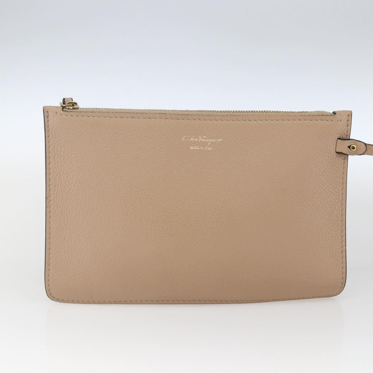 Salvatore Ferragamo Vala tote Leather, BEIGE, LEATHER, Tote bag