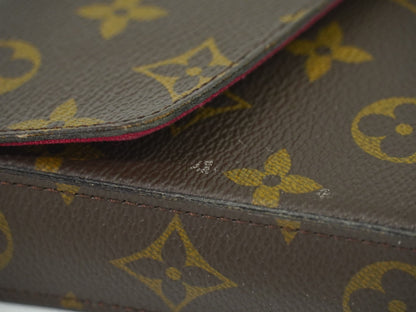 Louis Vuitton Felicie Pochette Monogram Canvas, BROWN, CANVAS, Clutche & pouche