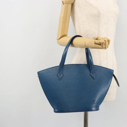 Louis Vuitton Saint Jacques Handbag Epi Leather, Blue, Leather, Handbag