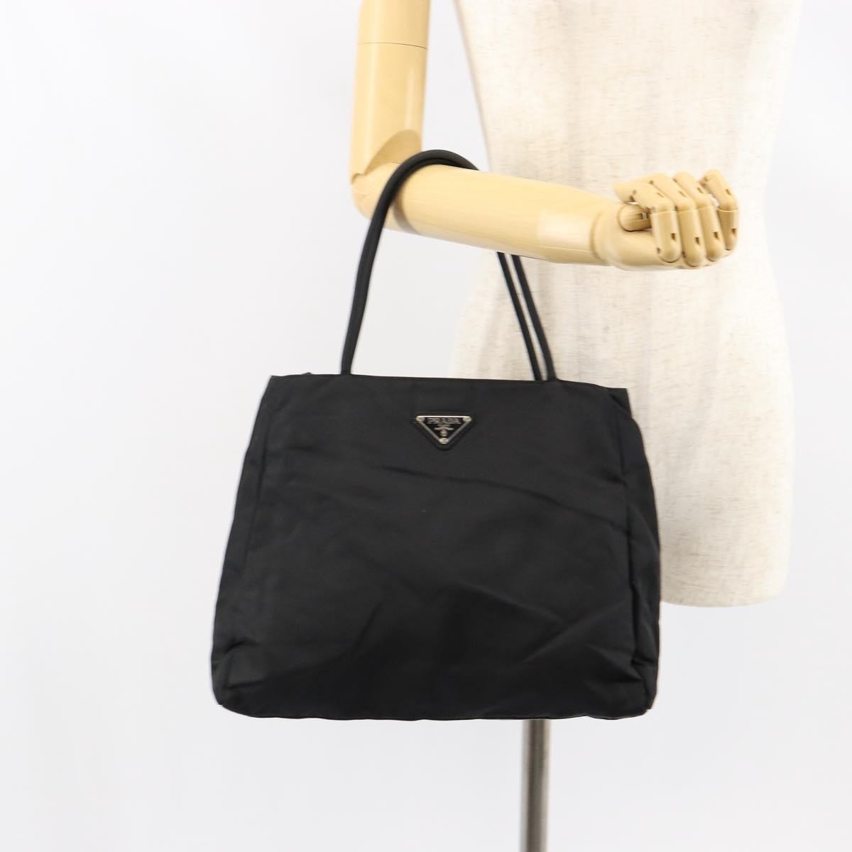 Prada Vintage Handbag Tessuto, BLACK, NYLON, Handbag