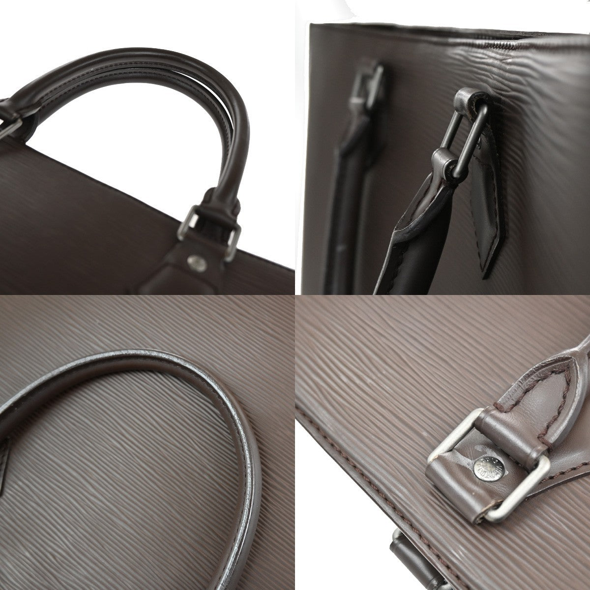 Louis Vuitton Sac Plat Bag Epi Leather, BROWN, LEATHER, Tote bag